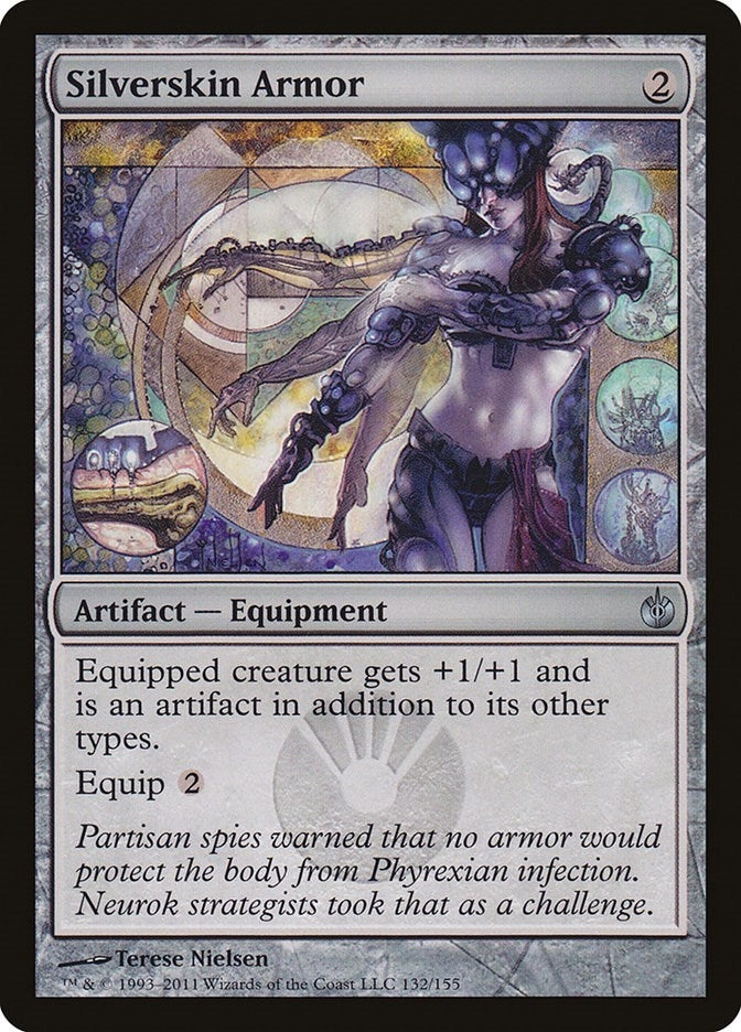 Image for Silverskin Armor (132) (Mirrodin Besieged) (MBS) - Magic: The Gathering