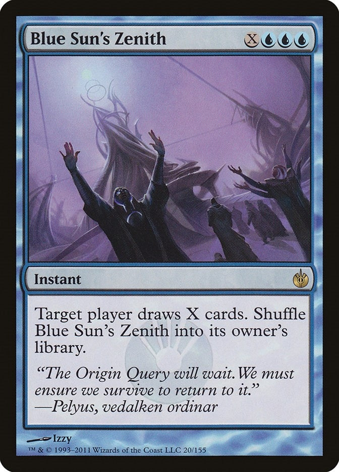 Image for Blue Sun's Zenith (20) (Mirrodin Besieged) (MBS) - Magic: The Gathering