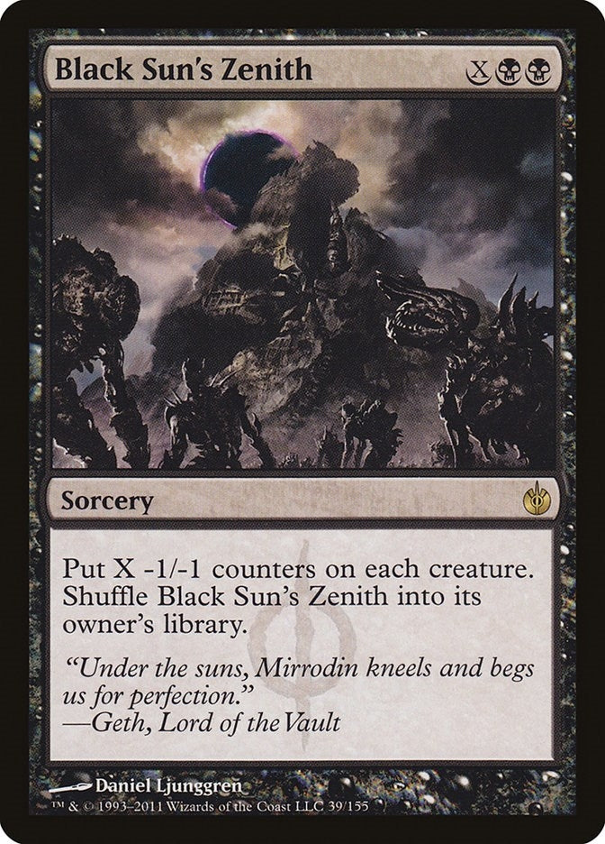 Image for Black Sun's Zenith (39) (Mirrodin Besieged) (MBS) - Magic: The Gathering