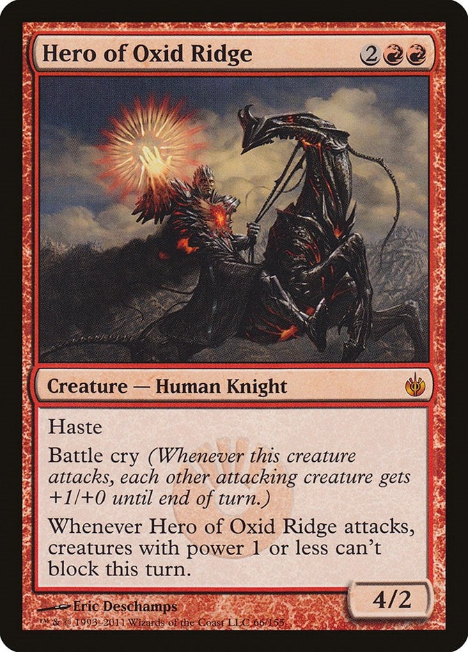 Image for Hero of Oxid Ridge (66) (Mirrodin Besieged) (MBS) - Magic: The Gathering