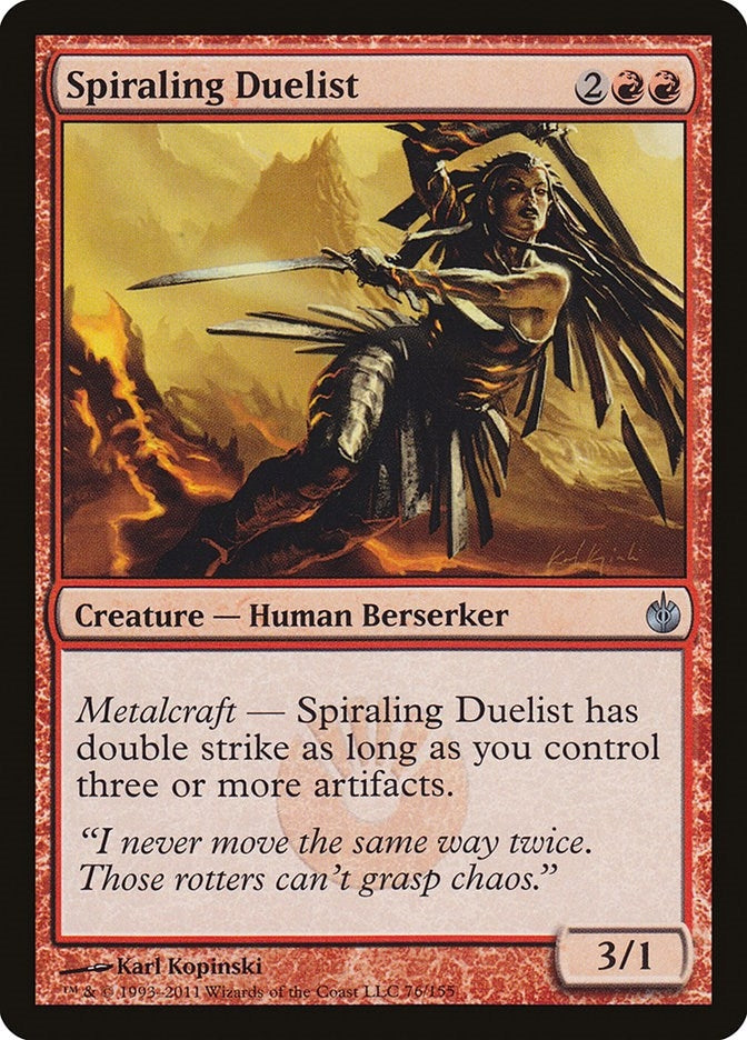 Image for Spiraling Duelist (76) (Mirrodin Besieged) (MBS) - Magic: The Gathering
