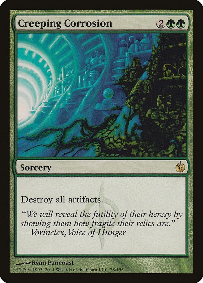 Image for Creeping Corrosion (78) (Mirrodin Besieged) (MBS) - Magic: The Gathering