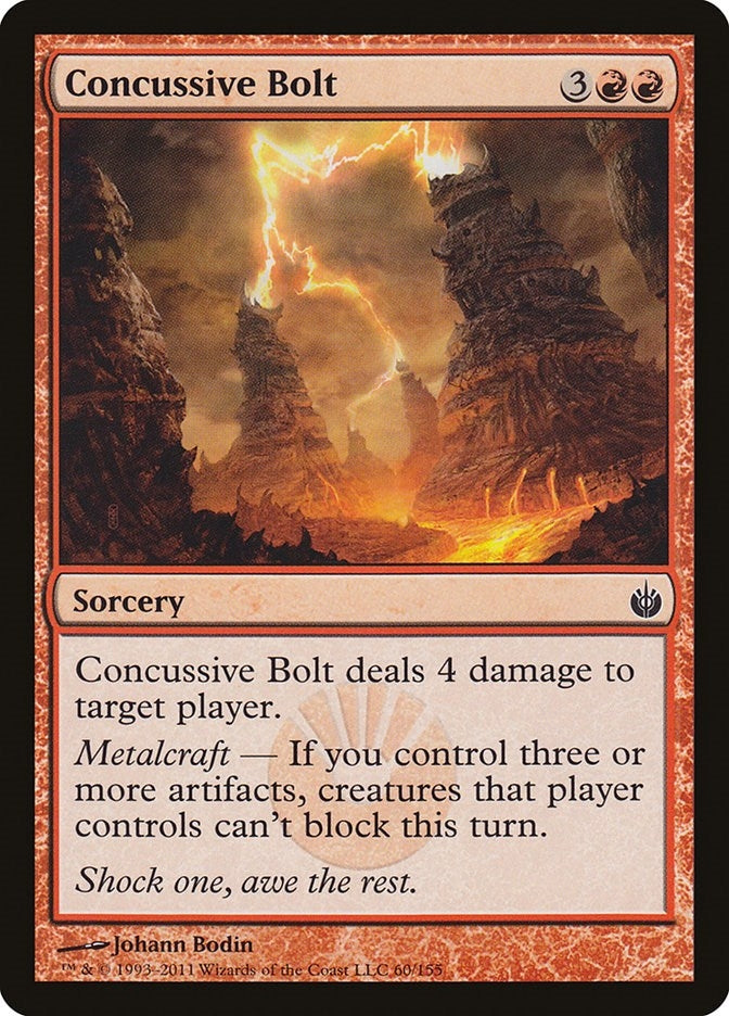 Image for Concussive Bolt (60) (Mirrodin Besieged) (MBS) - Magic: The Gathering