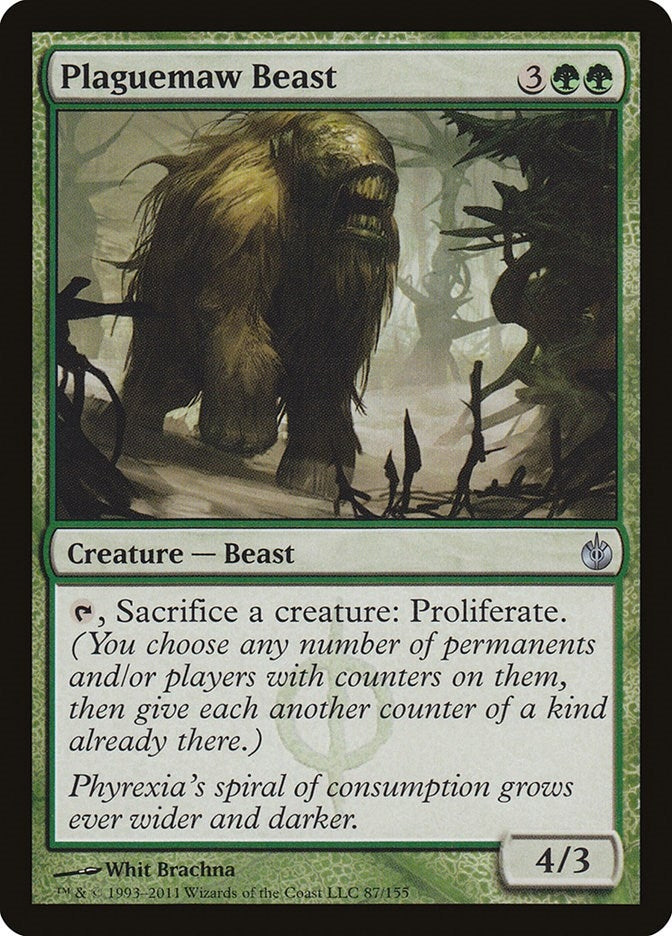 Image for Plaguemaw Beast (87) (Mirrodin Besieged) (MBS) - Magic: The Gathering