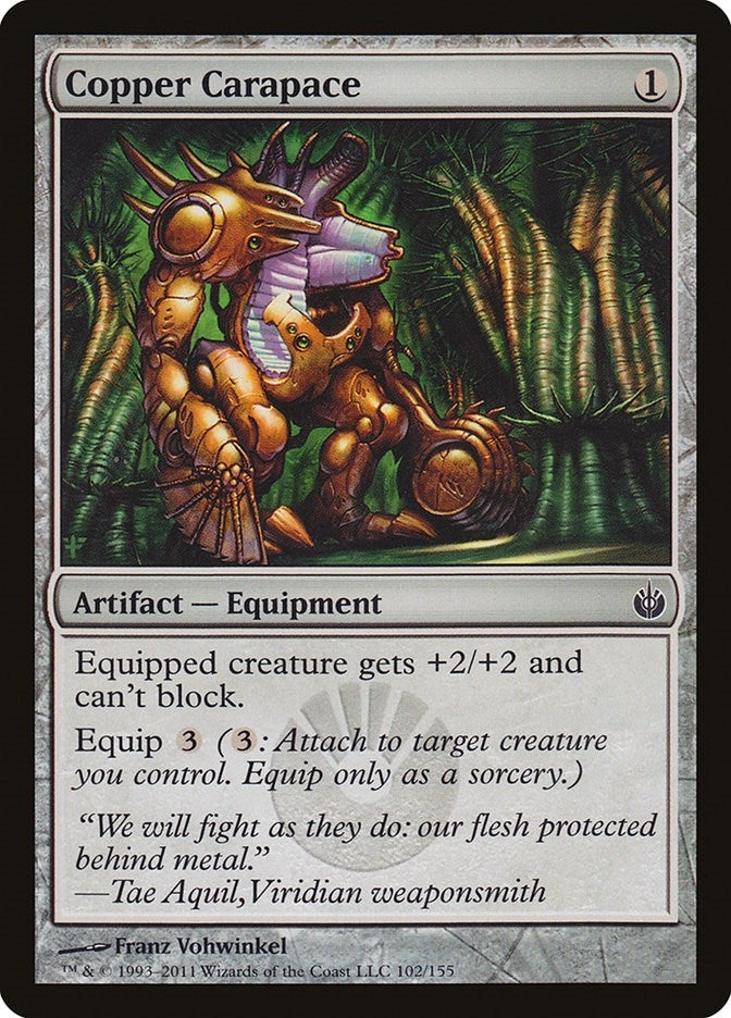 Image for Copper Carapace (102) (Mirrodin Besieged) (MBS) - Magic: The Gathering