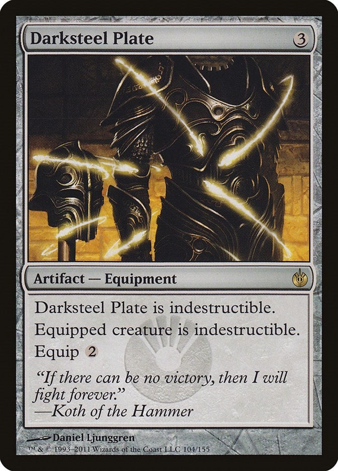 Image for Darksteel Plate (104) (Mirrodin Besieged) (MBS) - Magic: The Gathering