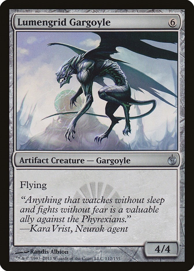 Image for Lumengrid Gargoyle (112) (Mirrodin Besieged) (MBS) - Magic: The Gathering
