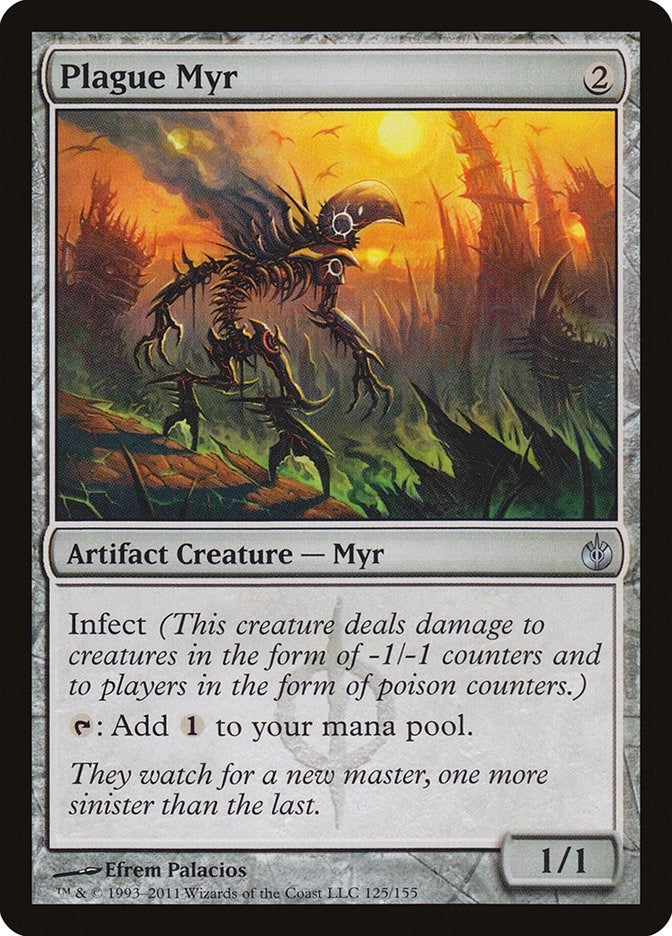 Image for Plague Myr (125) (Mirrodin Besieged) (MBS) - Magic: The Gathering