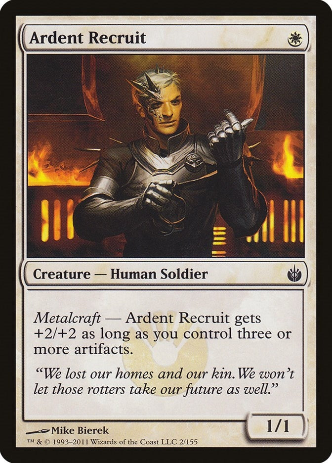 Image for Ardent Recruit (2) (Mirrodin Besieged) (MBS) - Magic: The Gathering