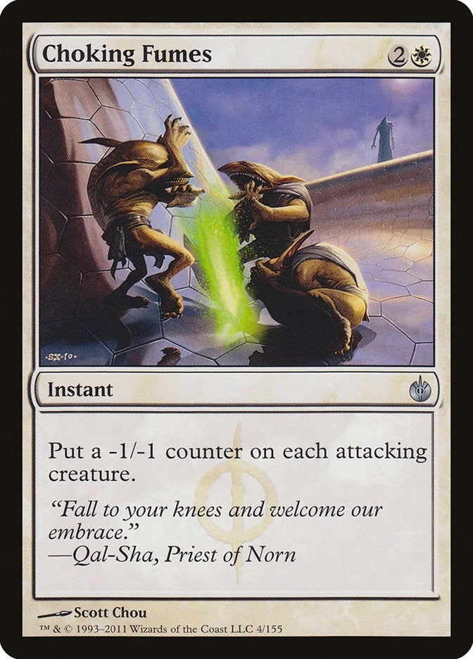 Image for Choking Fumes (4) (Mirrodin Besieged) (MBS) - Magic: The Gathering