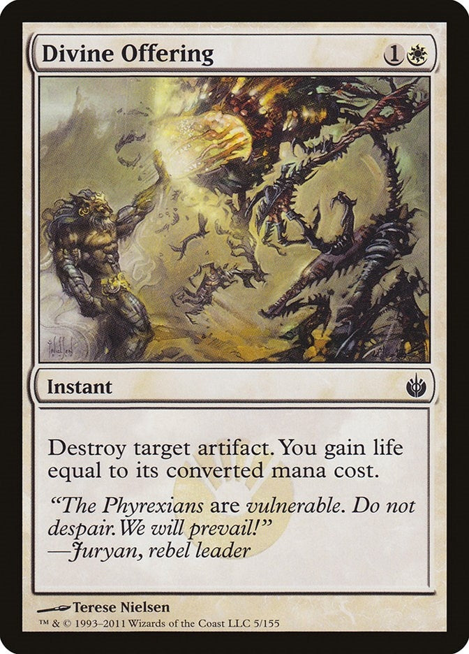 Image for Divine Offering (5) (Mirrodin Besieged) (MBS) - Magic: The Gathering