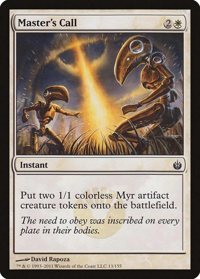 Image for Master's Call (13) (Mirrodin Besieged) (MBS) - Magic: The Gathering
