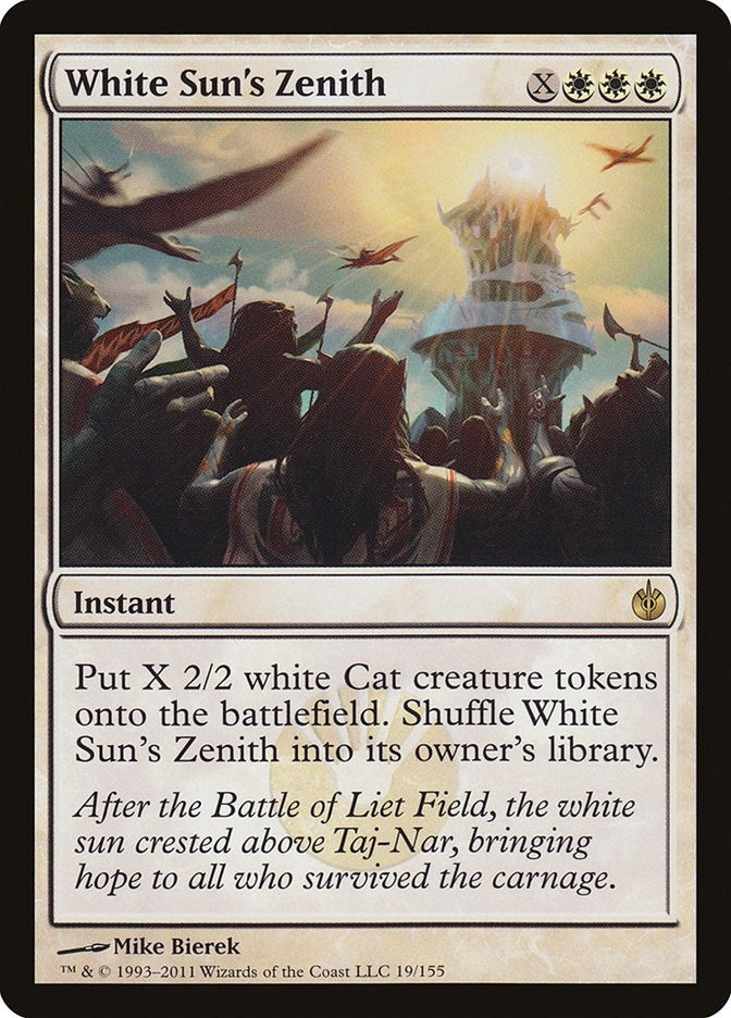 Image for White Sun's Zenith (19) (Mirrodin Besieged) (MBS) - Magic: The Gathering