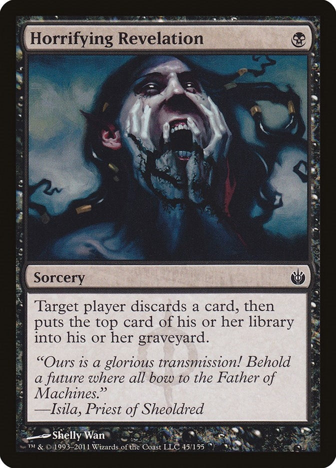 Image for Horrifying Revelation (45) (Mirrodin Besieged) (MBS) - Magic: The Gathering