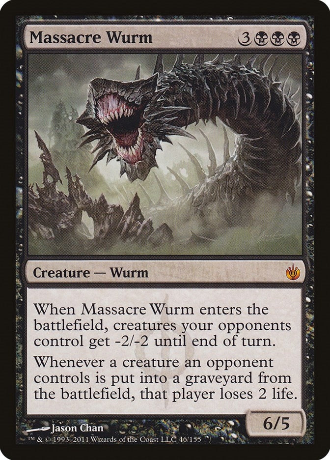 Image for Massacre Wurm (46) (Mirrodin Besieged) (MBS) - Magic: The Gathering