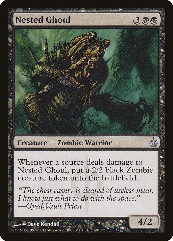Image for Nested Ghoul (48) (Mirrodin Besieged) (MBS) - Magic: The Gathering