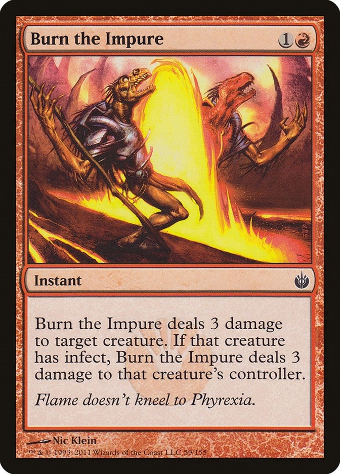 Image for Burn the Impure (59) (Mirrodin Besieged) (MBS) - Magic: The Gathering
