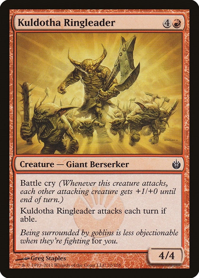 Image for Kuldotha Ringleader (70) (Mirrodin Besieged) (MBS) - Magic: The Gathering