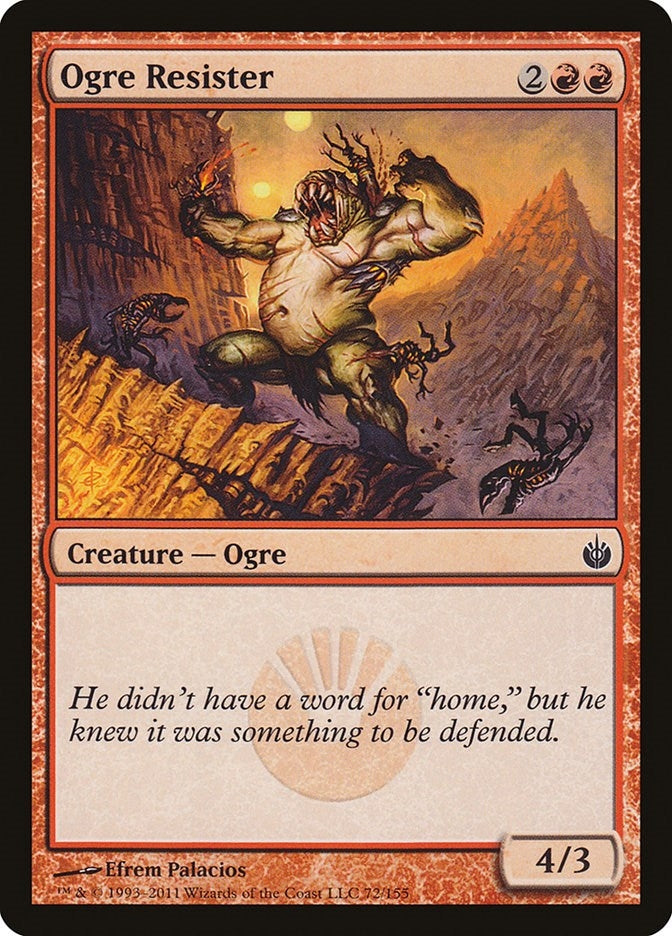 Image for Ogre Resister (72) (Mirrodin Besieged) (MBS) - Magic: The Gathering