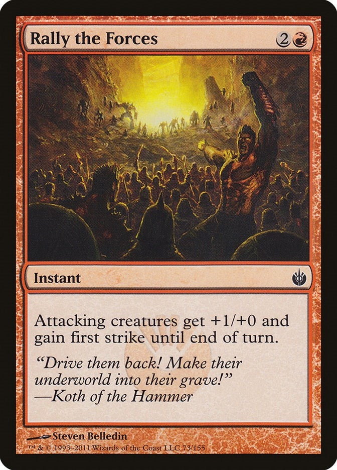 Image for Rally the Forces (73) (Mirrodin Besieged) (MBS) - Magic: The Gathering