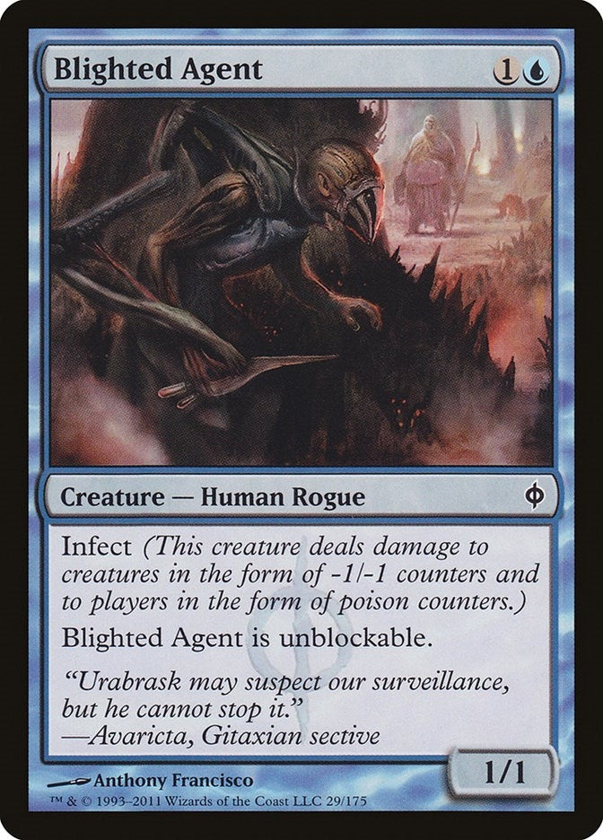 Image for Blighted Agent (29) (New Phyrexia) (NPH) - Magic: The Gathering