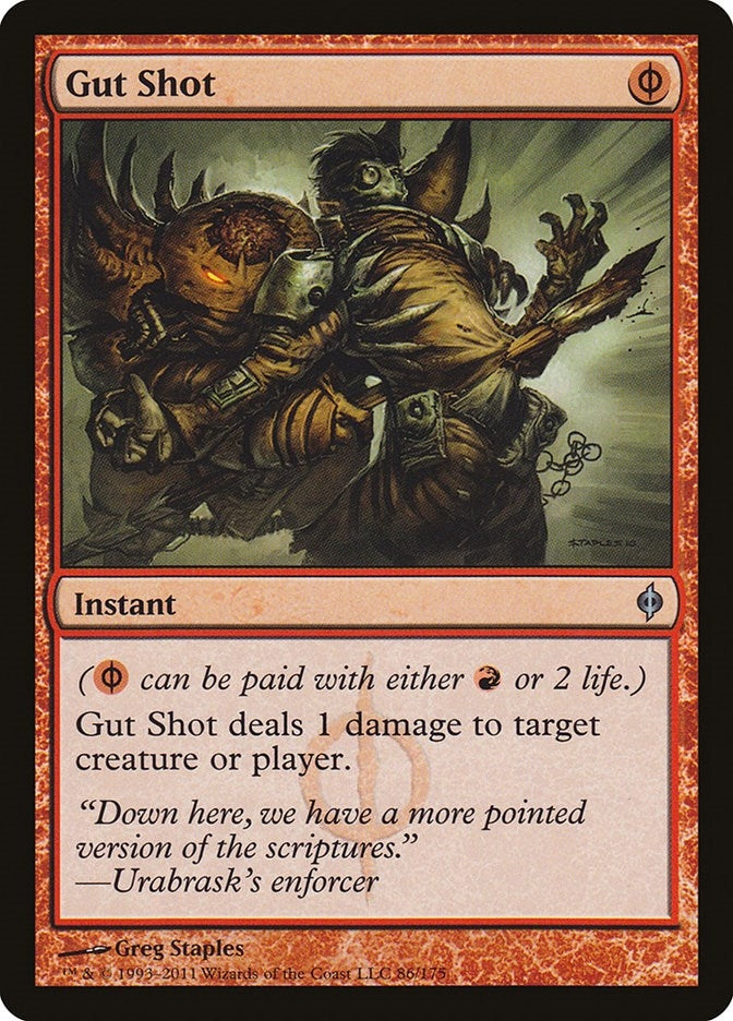 Gut Shot (86) (New Phyrexia)