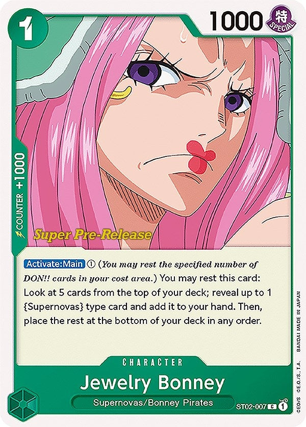 Jewelry Bonney (ST02-007) (Super Pre-Release Starter Deck 2: Worst Generation)