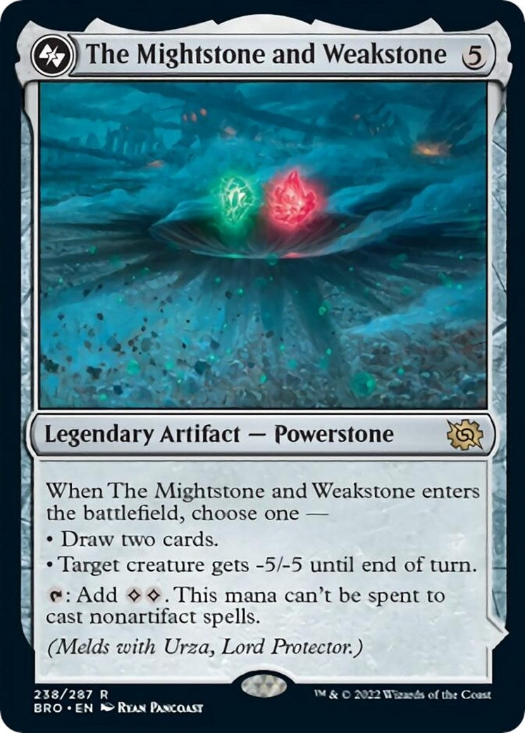 Image for The Mightstone and Weakstone (238) (The Brothers' War) (BRO) - Magic: The Gathering