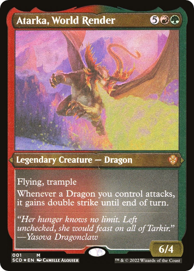 Image for Atarka, World Render (Foil Etched) (1) (Starter Commander Decks) (SCD) - Magic: The Gathering