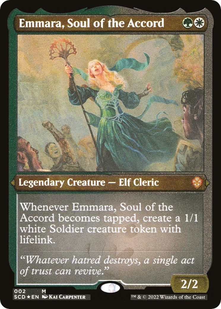 Image for Emmara, Soul of the Accord (Foil Etched) (2) (Starter Commander Decks) (SCD) - Magic: The Gathering