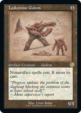 Image for Lodestone Golem (Schematic) (92) (The Brothers' War: Retro Frame Artifacts) (BRR) - Magic: The Gathering