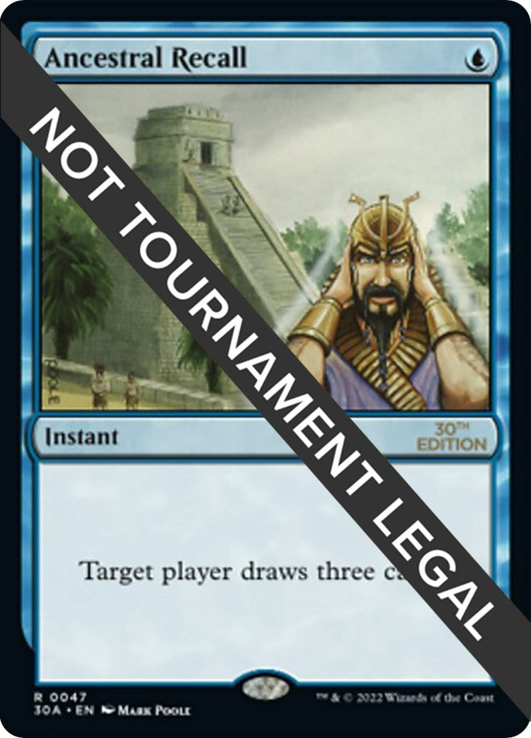 Image for Ancestral Recall (47) - Magic: The Gathering