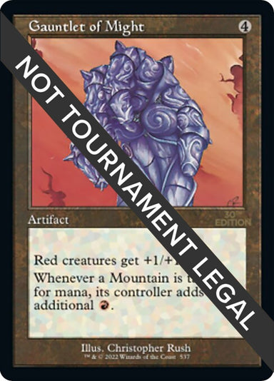 Image for Gauntlet of Might (Retro Frame) (537) - Magic: The Gathering