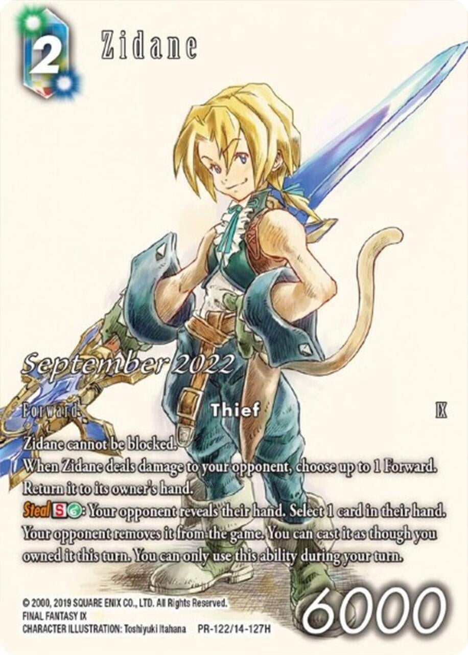 Image for Zidane (Full Art) (September 2022) (PR-122/14-127H) (FF: Promo Cards) (PR) - Final Fantasy TCG