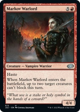 Image for Markov Warlord (573) (Jumpstart 2022) (J22) - Magic: The Gathering