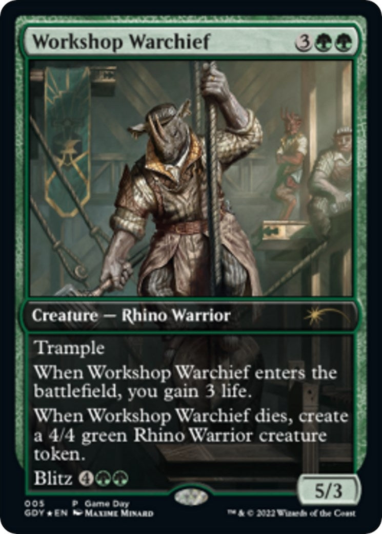 Image for Workshop Warchief (5) (Game Day & Store Championship Promos) - Magic: The Gathering