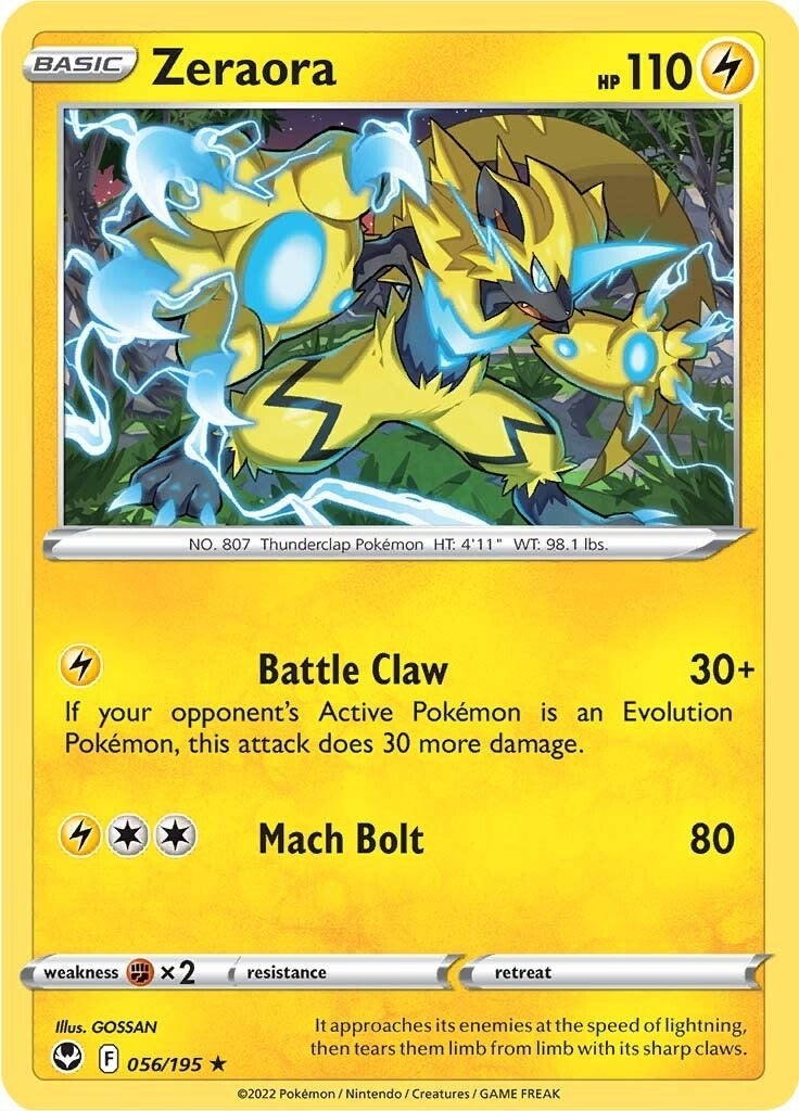 Image for Zeraora (056/195) (SWSH12: Silver Tempest) - Pokemon