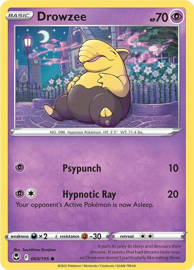 Image for Drowzee (060/195) (SWSH12: Silver Tempest) - Pokemon