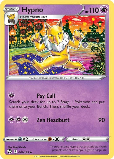 Image for Hypno (061/195) (SWSH12: Silver Tempest) - Pokemon