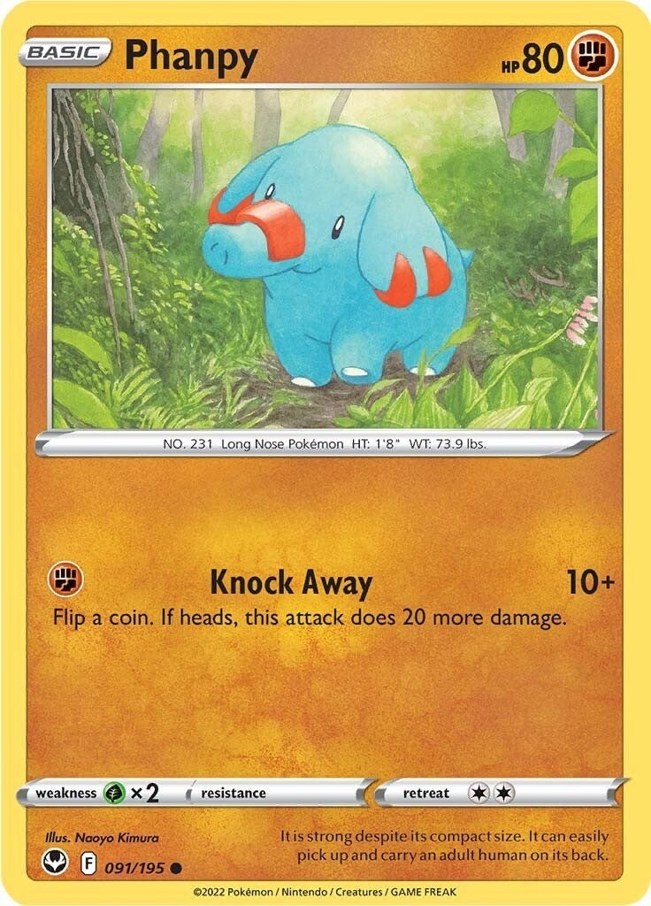 Image for Phanpy (091/195) (SWSH12: Silver Tempest) - Pokemon