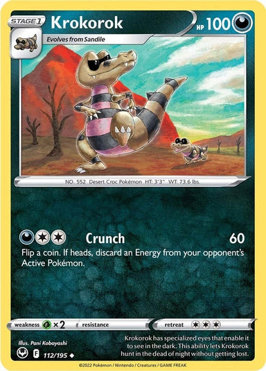 Image for Krokorok (112/195) (SWSH12: Silver Tempest) - Pokemon