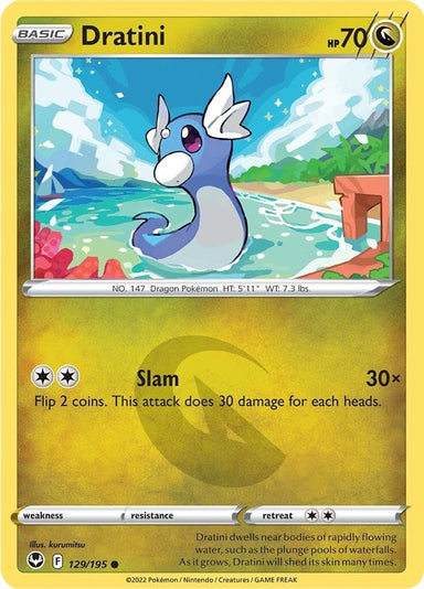 Image for Dratini (129/195) (SWSH12: Silver Tempest) - Pokemon