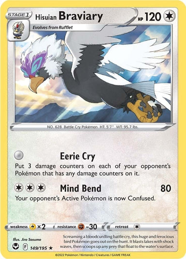 Image for Hisuian Braviary (149/195) (SWSH12: Silver Tempest) - Pokemon