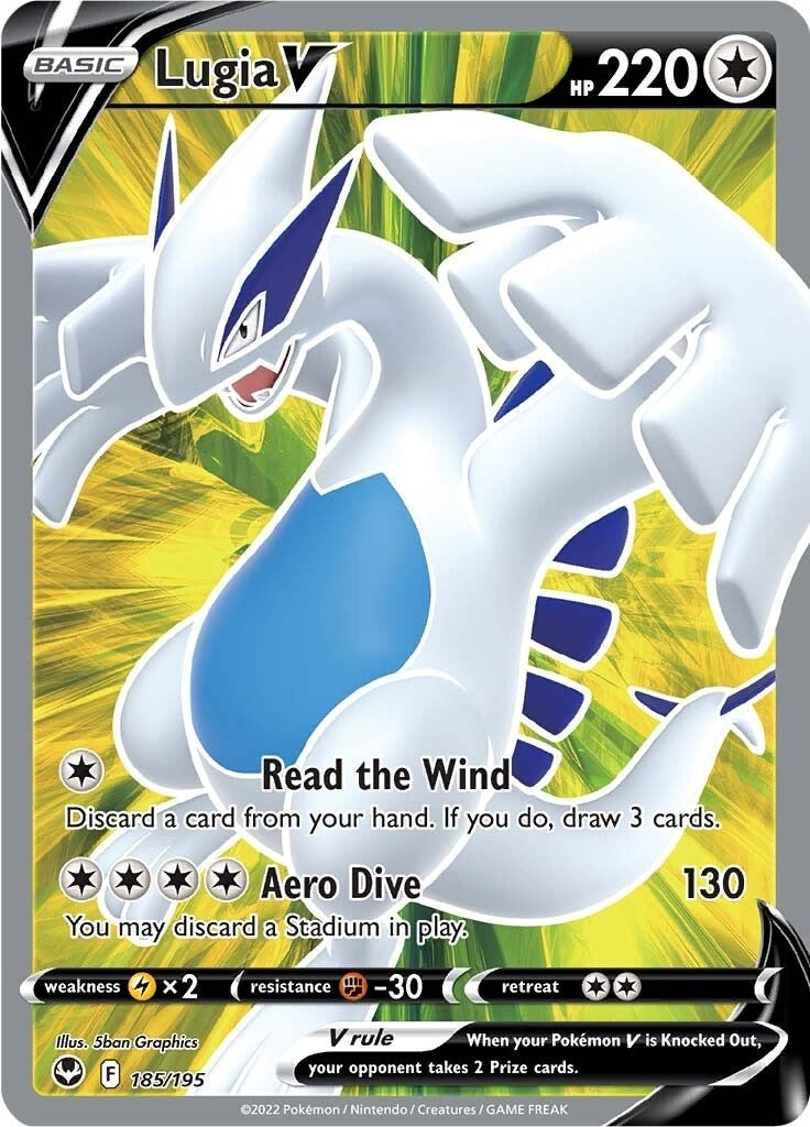 Image for Lugia V (Full Art) (185/195) (SWSH12: Silver Tempest) - Pokemon