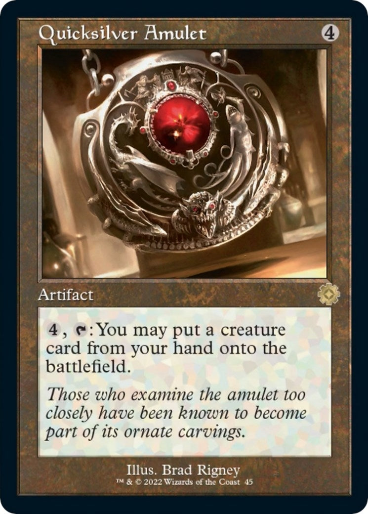 Quicksilver Amulet (45) (The Brothers' War: Retro Frame Artifacts)