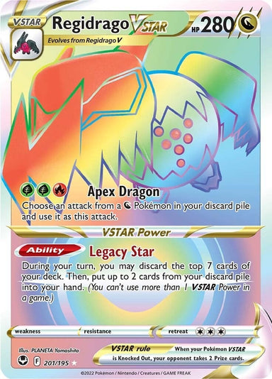 Image for Regidrago VSTAR (Secret) (201/195) (SWSH12: Silver Tempest) - Pokemon