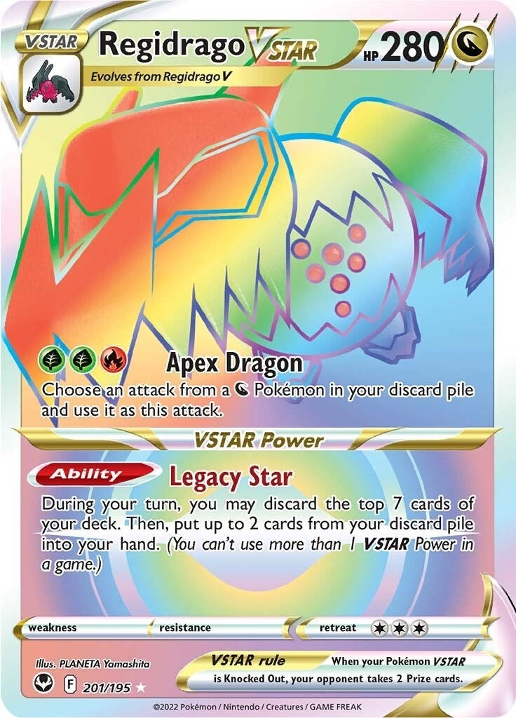 Image for Regidrago VSTAR (Secret) (201/195) (SWSH12: Silver Tempest) - Pokemon