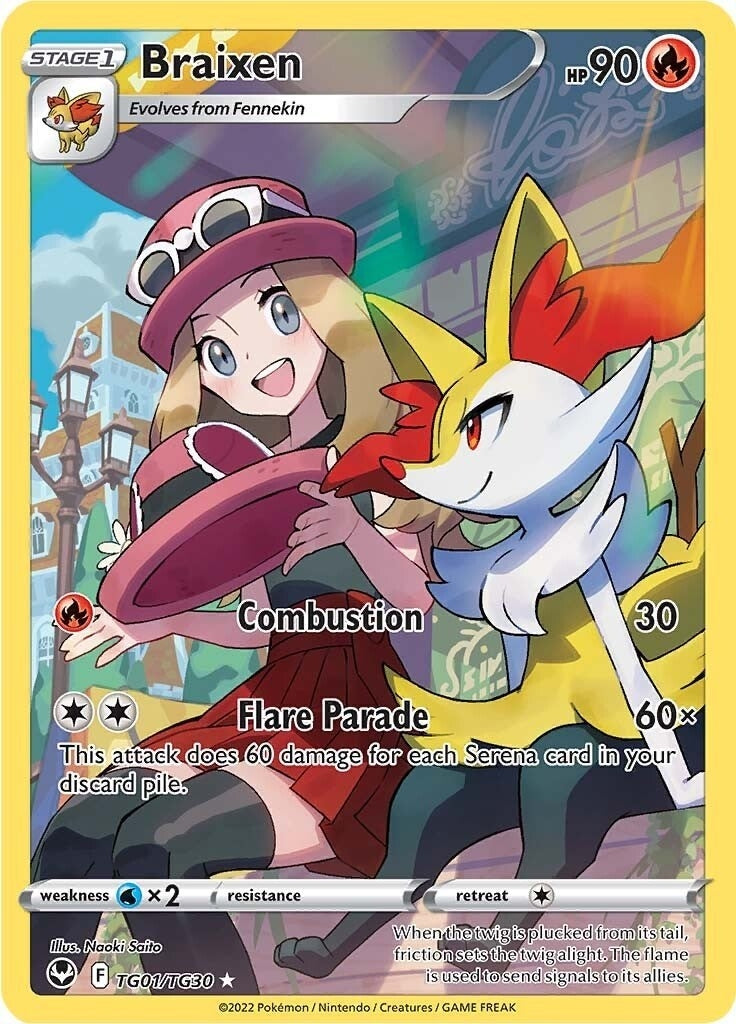 Image for Braixen (TG01/TG30) (SWSH12: Silver Tempest Trainer Gallery) (SWSH12: TG) - Pokemon