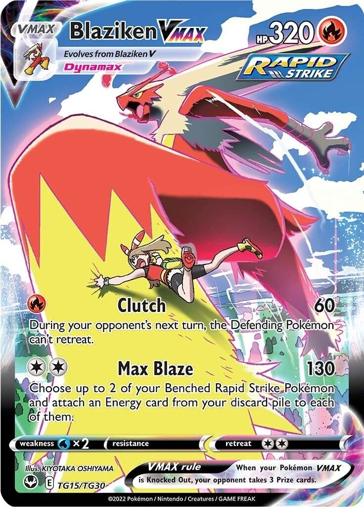 Blaziken VMAX (TG15/TG30) (SWSH12: Silver Tempest Trainer Gallery)