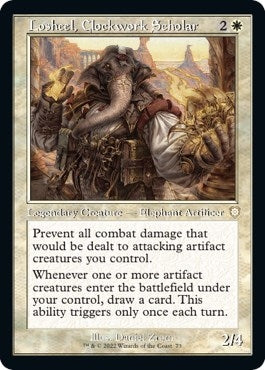 Image for Losheel, Clockwork Scholar (Retro Frame) (73) - Magic: The Gathering